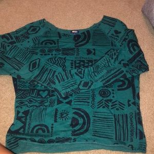 Off the shoulder long sleeve